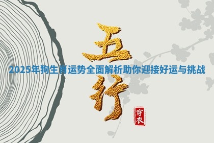 2025年狗生肖运势全面解析助你迎接好运与挑战