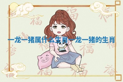 一龙一猪属什么生肖_一龙一猪的生肖