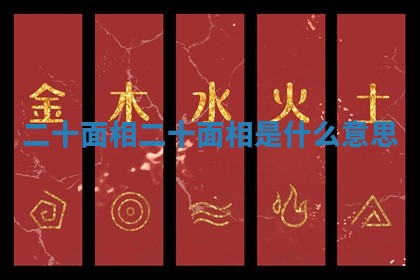 二十面相_二十面相是什么意思