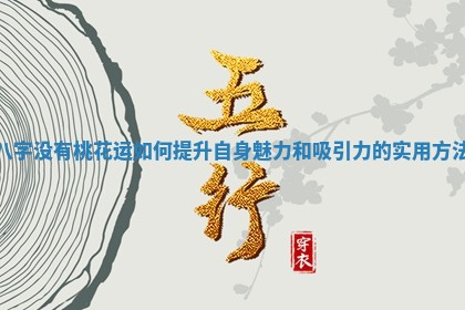 八字没有桃花运如何提升自身魅力和吸引力的实用方法