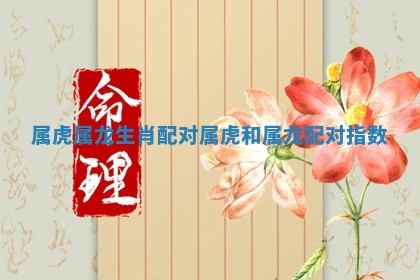 属虎属龙生肖配对 属虎和属龙配对指数