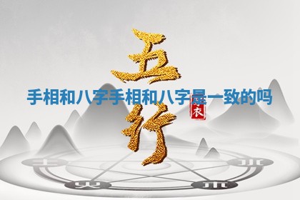 手相和八字 手相和八字是一致的吗