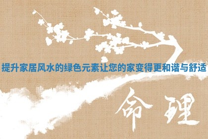 提升家居风水的绿色元素让您的家变得更和谐与舒适