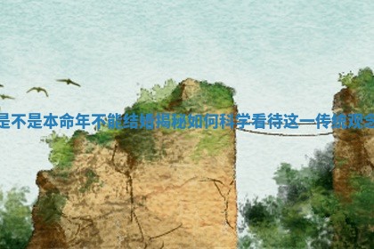 是不是本命年不能结婚揭秘如何科学看待这一传统观念 是不是本命年不能结婚揭秘如何科学看待这一传统观念