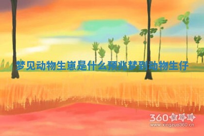 梦见动物生崽是什么预兆_梦到动物生仔
