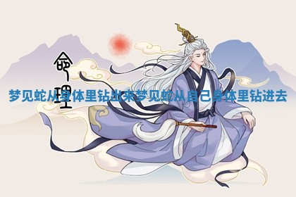 梦见蛇从身体里钻出来 梦见蛇从自己身体里钻进去 梦见蛇从身体里钻出来 梦见蛇从自己身体里钻进去