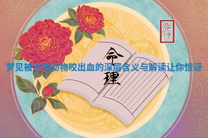 梦见被不明动物咬出血的深层含义与解读让你惊讶