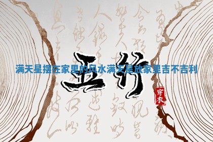 满天星摆在家里的风水_满天星放家里吉不吉利