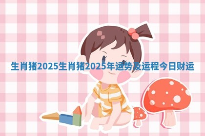 生肖猪2025_生肖猪2025年运势及运程今日财运