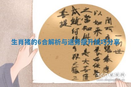生肖猪的6合解析与运势提升技巧分享