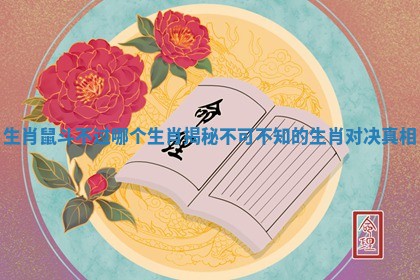 生肖鼠斗不过哪个生肖揭秘不可不知的生肖对决真相